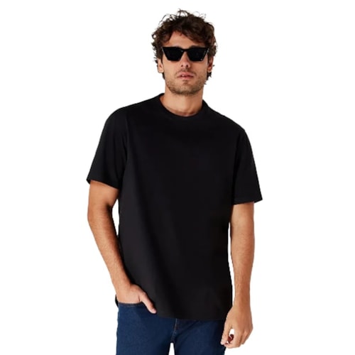 Camiseta Hering Masculina Meia Manga 0201 Preto N1007S