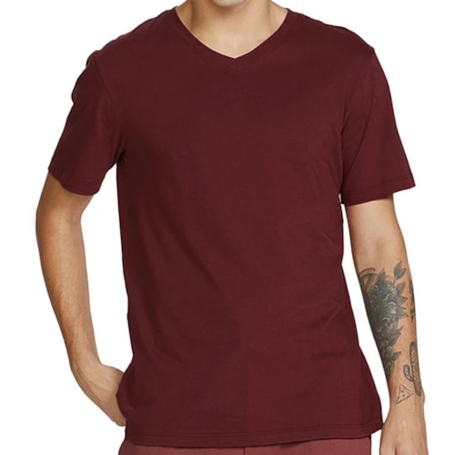 Camiseta Hering Masculina Meia Manga 022b Bordo