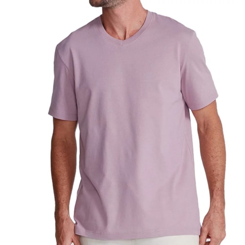 Camiseta Hering Masculina Meia Manga 022b Lilas