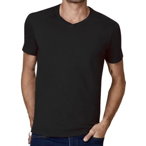 Camiseta Hering Masculina Meia Manga 022b Preto