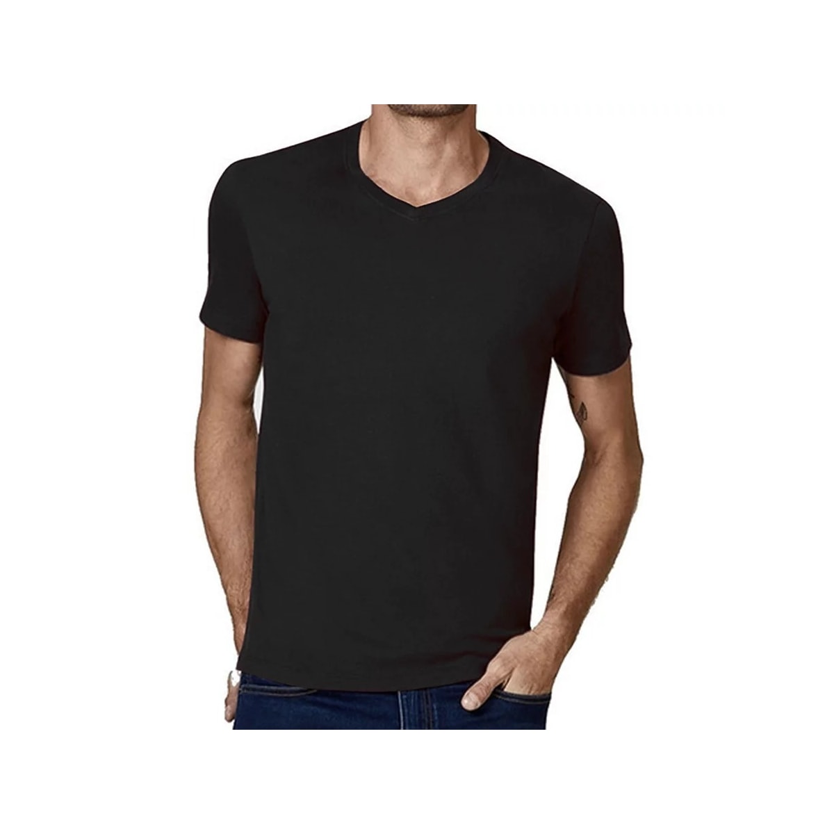 Camiseta Hering Masculina Meia Manga 022b Preto Camiseta Hering Masculina Meia Manga 022b Preto