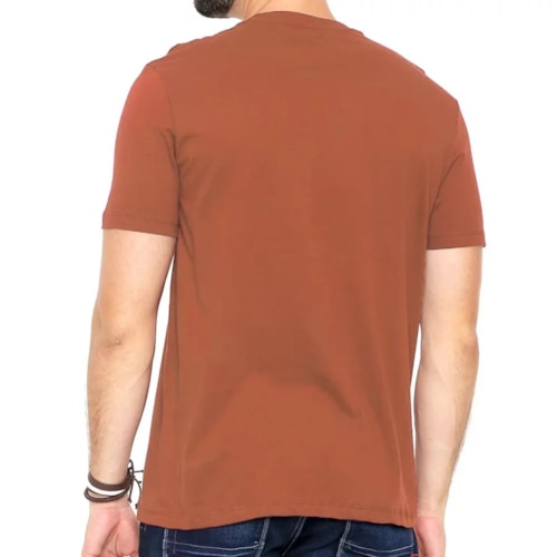 Camiseta Hering Masculina Meia Manga N2k5 Laranja