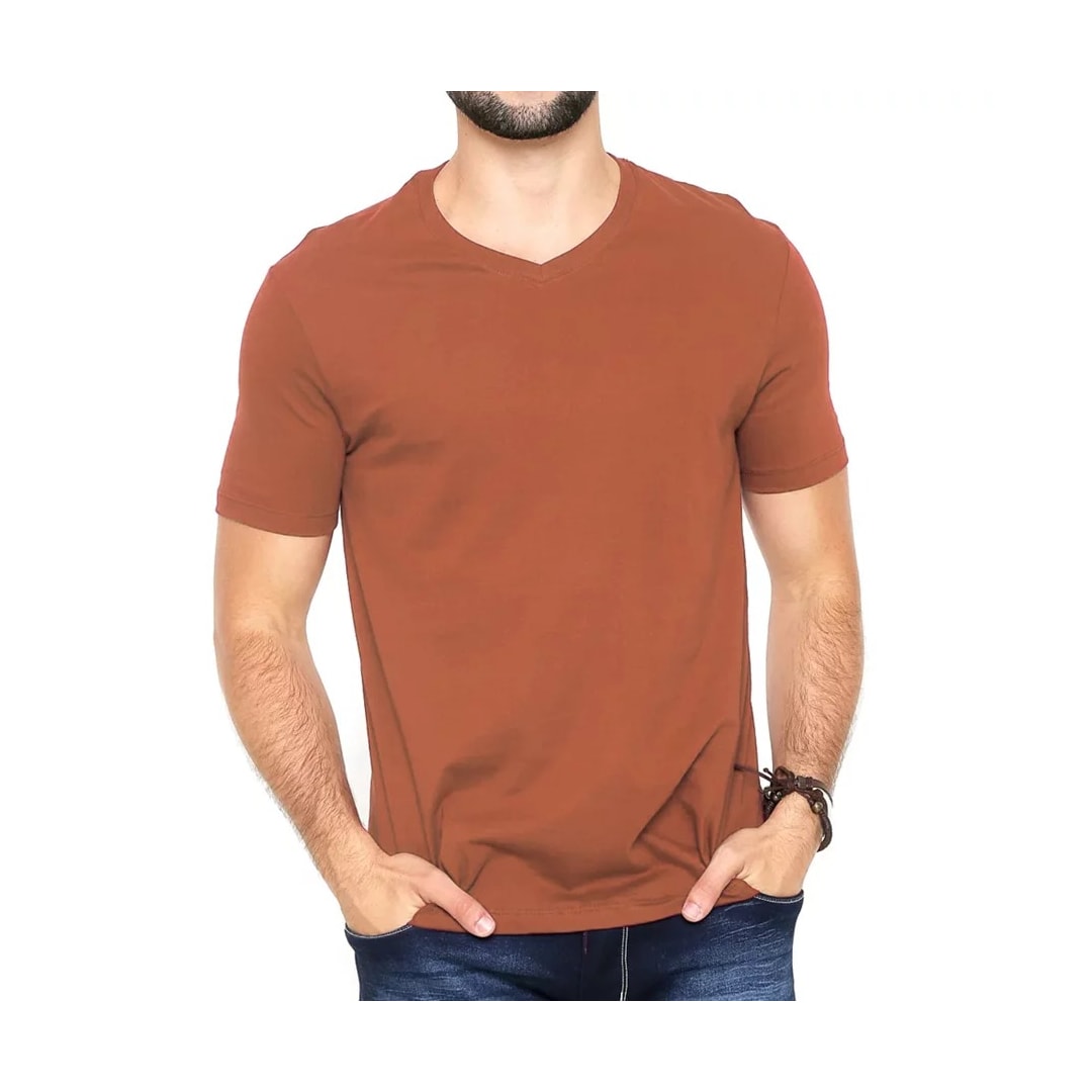 Camiseta Hering Masculina Meia Manga N2k5 Laranja Camiseta Hering Masculina Meia Manga N2k5 Laranja