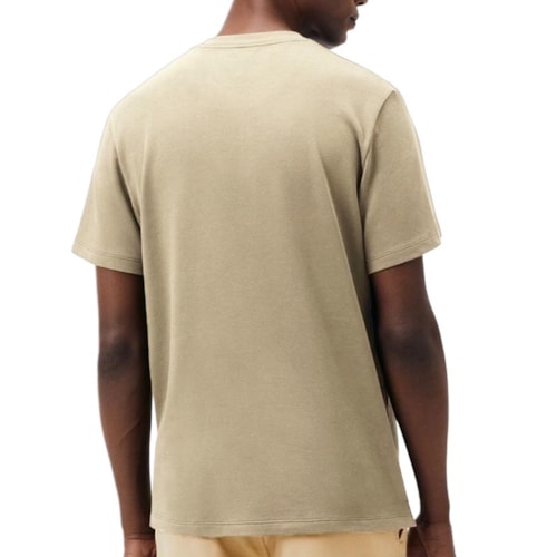 Detalhe - Camiseta Hering Meia Manga 4Fxq Bege
