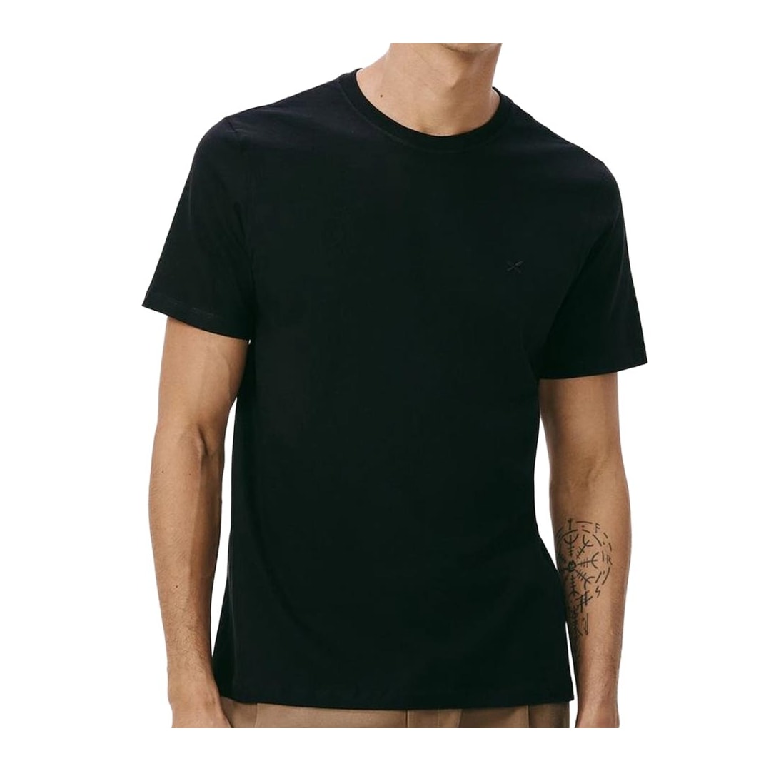 Camiseta Hering Meia Manga Básica 4Fef Preta