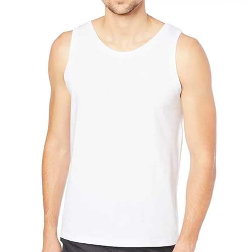 Camiseta Hering Regata Masculina 0199 Branco Noaoos