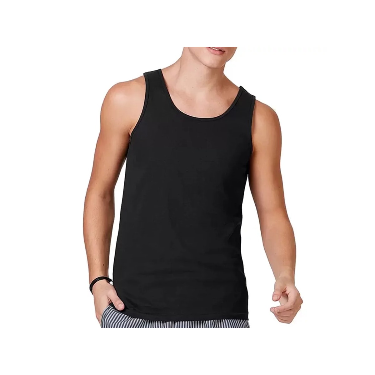 Camiseta Hering Regata Masculina 0199 Preto Camiseta Hering Regata Masculina 0199 Preto