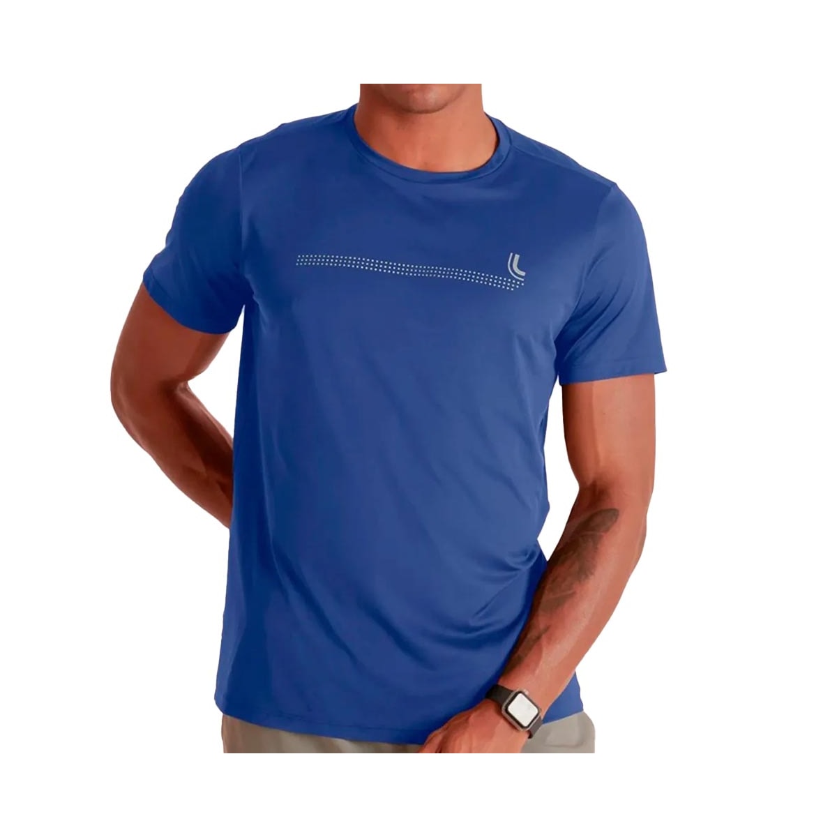 Camiseta Lupo Dry Masculina 77053 Anil Camiseta Lupo Dry Masculina 77053 Anil