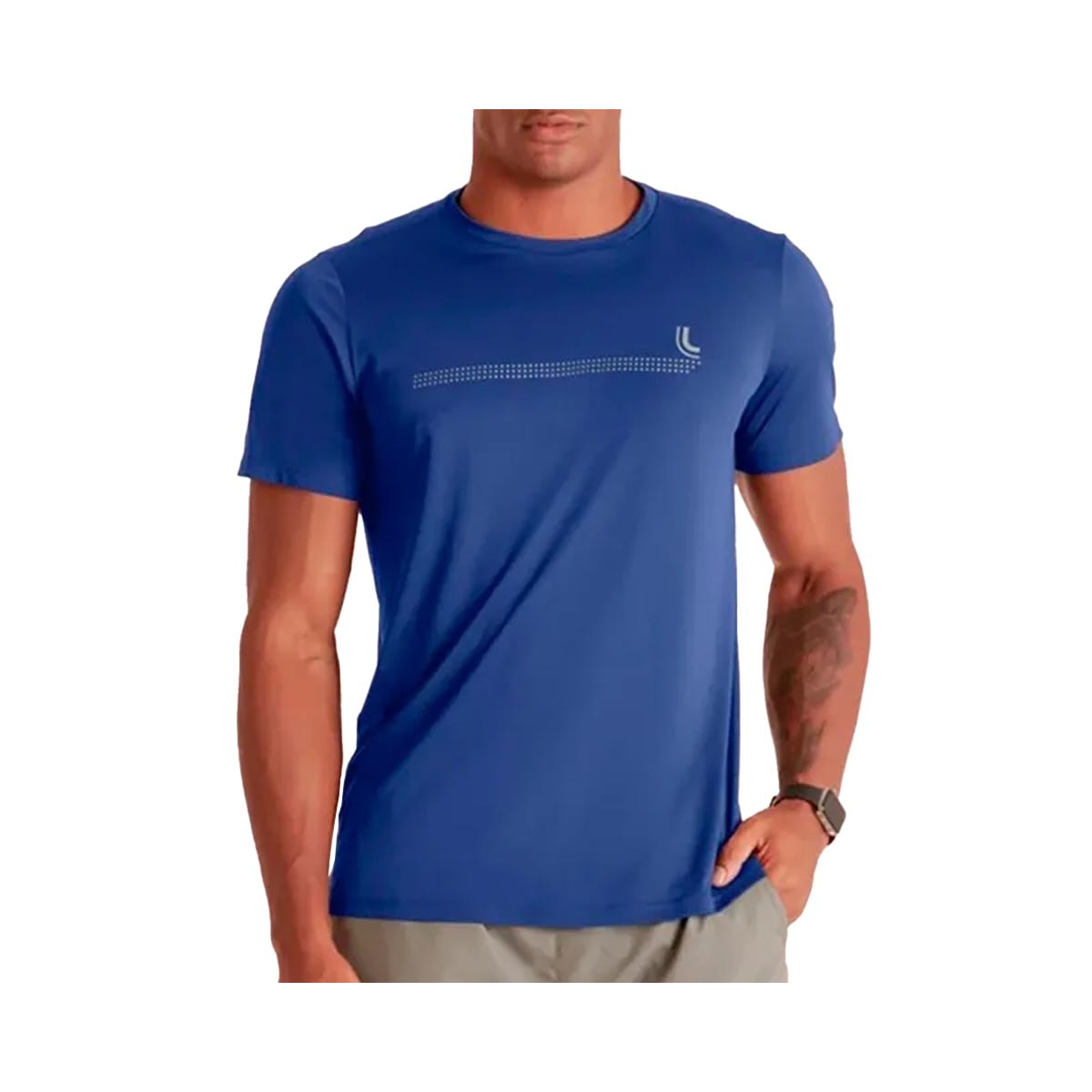 Camiseta Lupo Dry Masculino 77053 Anil Camiseta Lupo Dry Masculino 77053 Anil