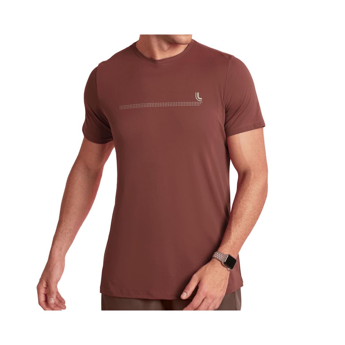Camiseta Lupo Dry Masculino 77053 Chocolate