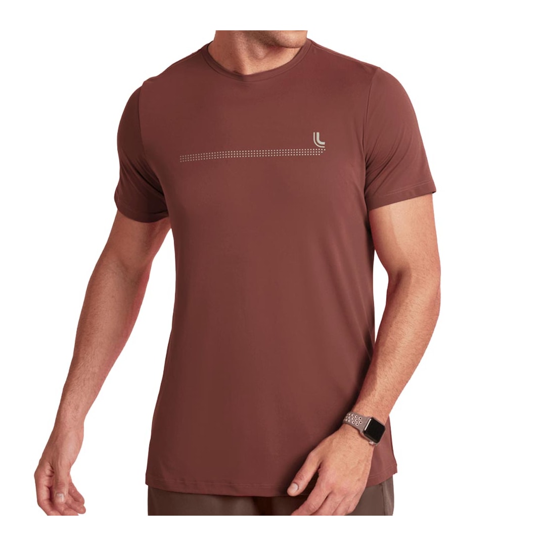 Camiseta Lupo Dry Masculino 77053 Chocolate Camiseta Lupo Dry Masculino 77053 Chocolate
