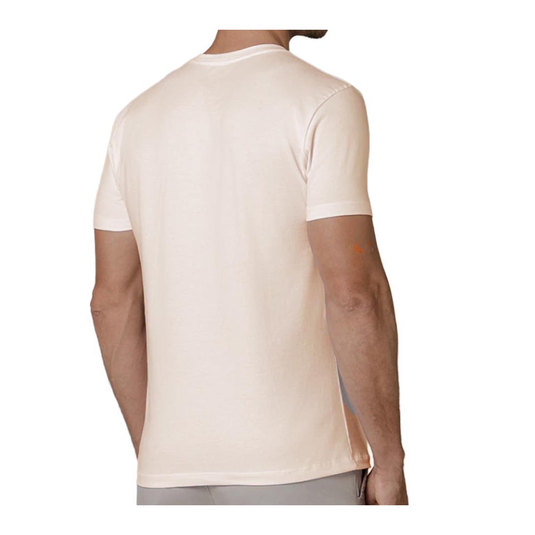 Camiseta Podium Meia Manga Básica Mc1349 Bege Camiseta Podium Meia Manga Básica Mc1349 Bege