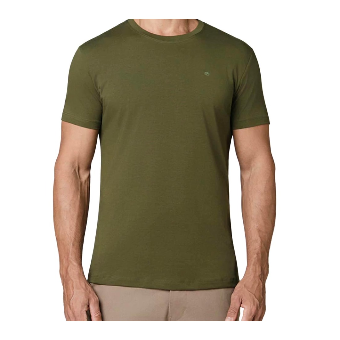 Camiseta Podium Meia Manga Básica Mc1349 Verde Camiseta Podium Meia Manga Básica Mc1349 Verde