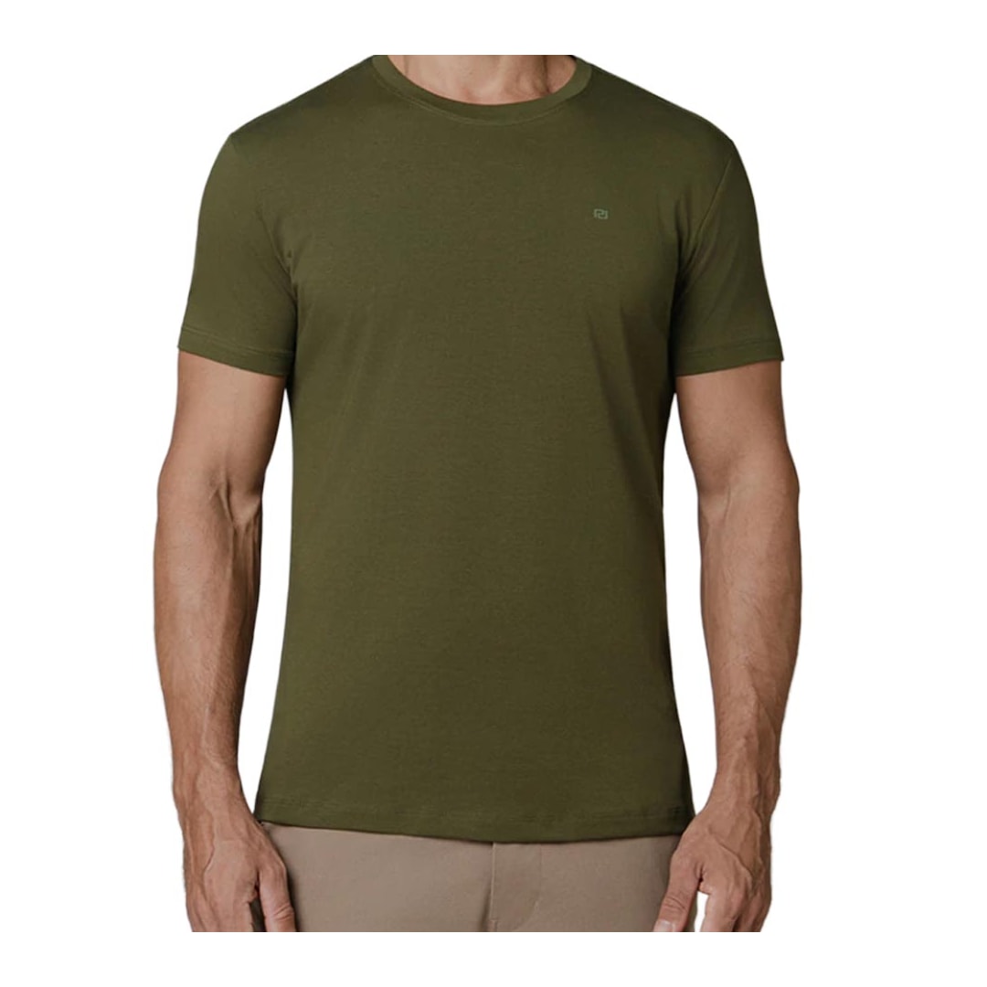 Camiseta Podium Meia Manga Básica Mc1349 Verde Claro Camiseta Podium Meia Manga Básica Mc1349 Verde Claro
