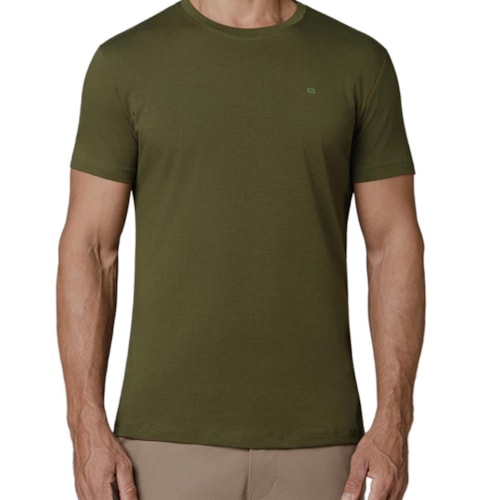 Camiseta Podium Meia Manga Básica Mc1349 Verde Claro