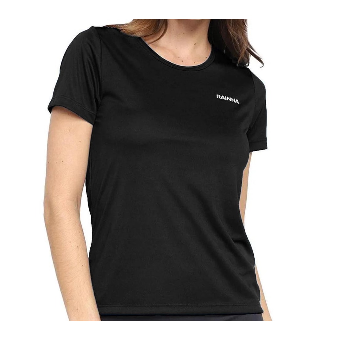 Camiseta Rainha Meia Manga Fitness 4423074 Preto Camiseta Rainha Meia Manga Fitness 4423074 Preto