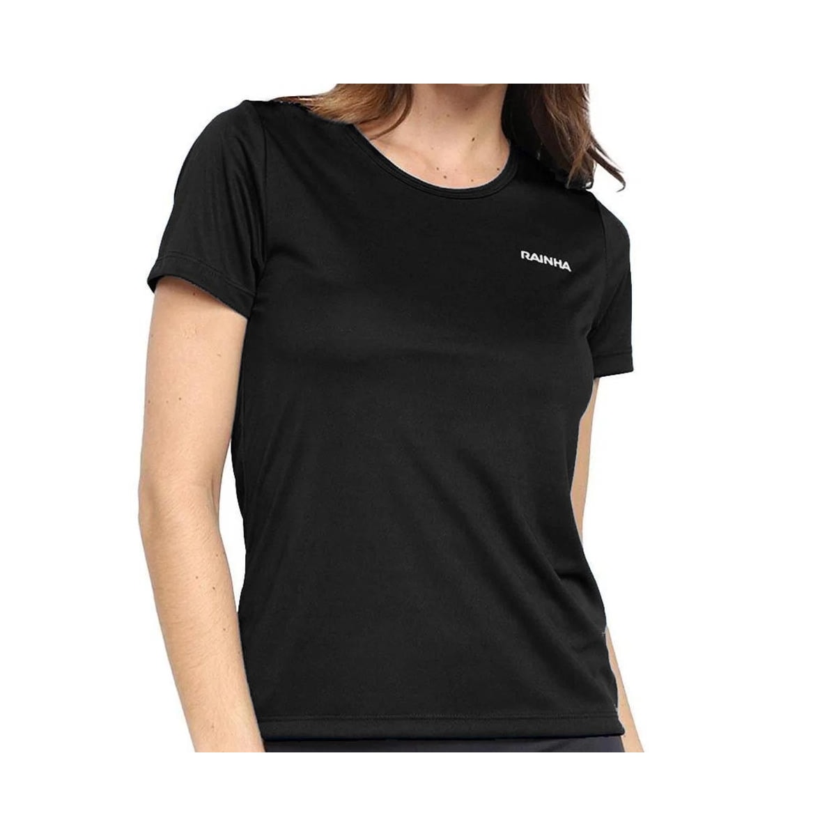 Camiseta Rainha Meia Manga Fitness 4423074 Preto Camiseta Rainha Meia Manga Fitness 4423074 Preto