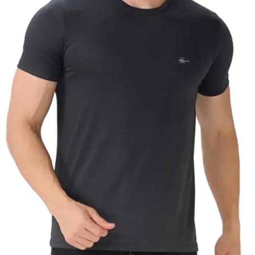 Detalhe - Camiseta Sallo Básica Pérgula 10101157 Chumbo Dark