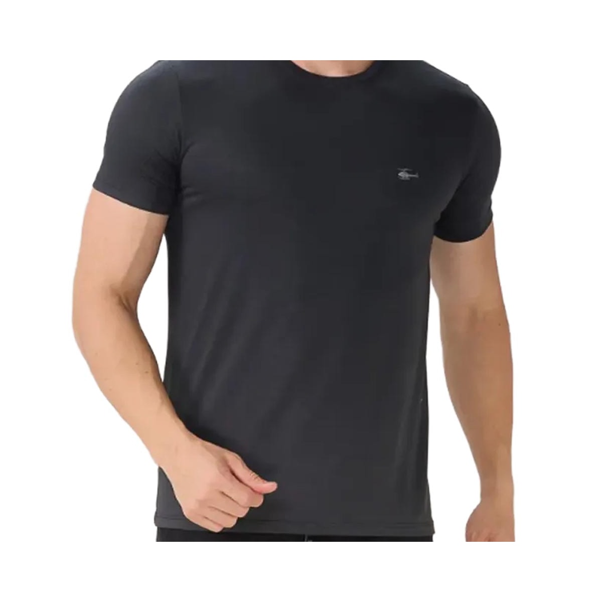 Camiseta Sallo Básica Pérgula 10101157 Chumbo Dark Camiseta Sallo Básica Pérgula 10101157 Chumbo Dark