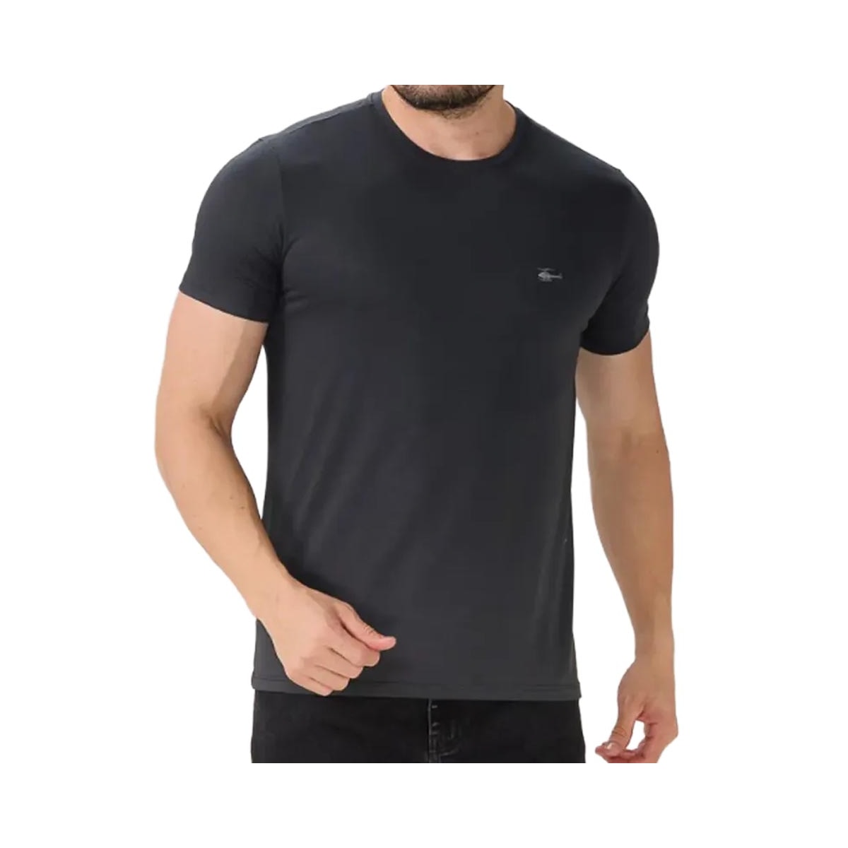 Camiseta Sallo Básica Pérgula 10101157 Chumbo Dark Camiseta Sallo Básica Pérgula 10101157 Chumbo Dark
