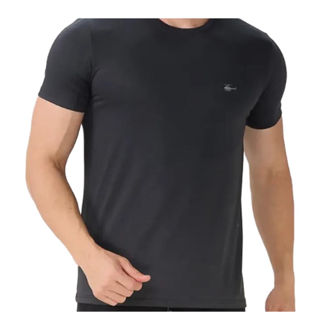 Camiseta Sallo Básica Pérgula 10101157 Chumbo Dark Camiseta Sallo Básica Pérgula 10101157 Chumbo Dark
