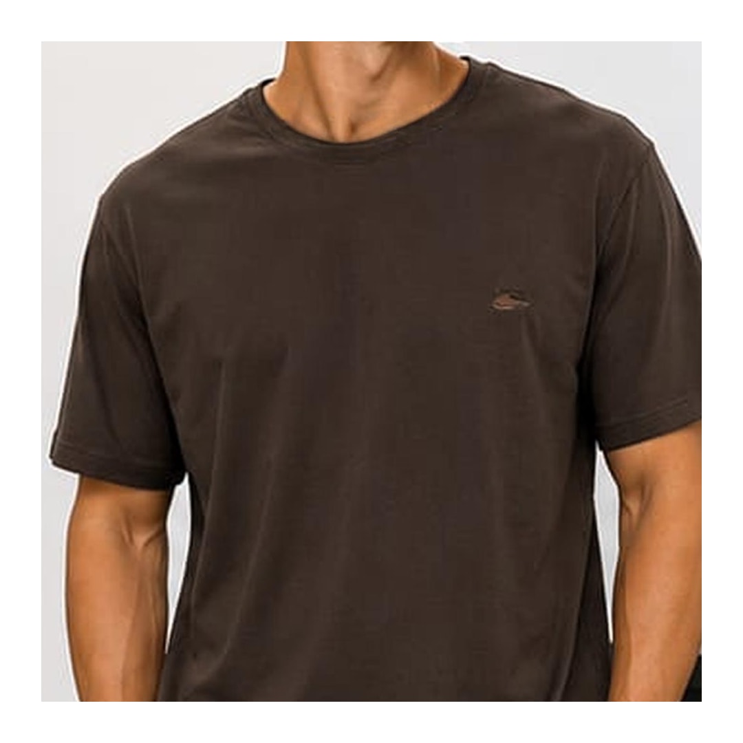 Camiseta Sallo Básica Pérgula 10101157 Expresso Marrom