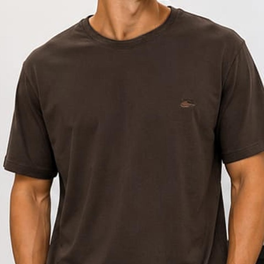 Camiseta Sallo Básica Pérgula 10101157 Expresso Marrom Camiseta Sallo Básica Pérgula 10101157 Expresso Marrom