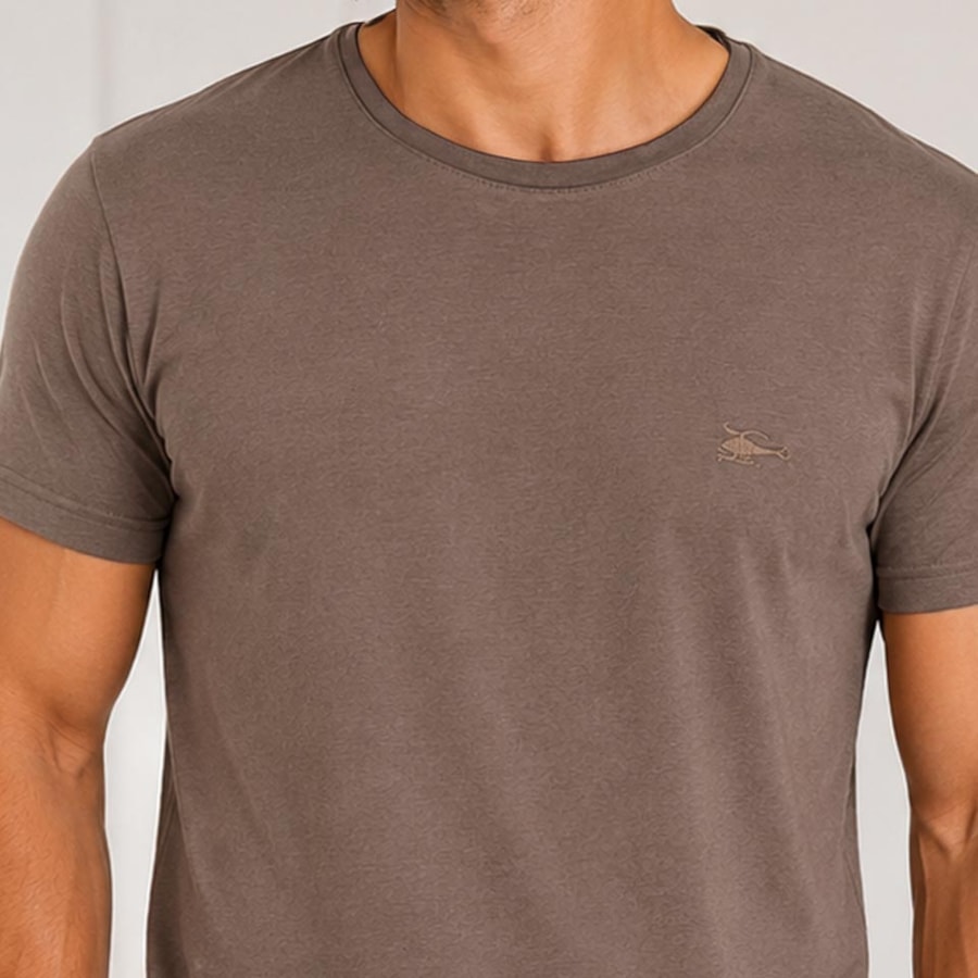 Camiseta Sallo Básica Pérgula 10101157 Mocca