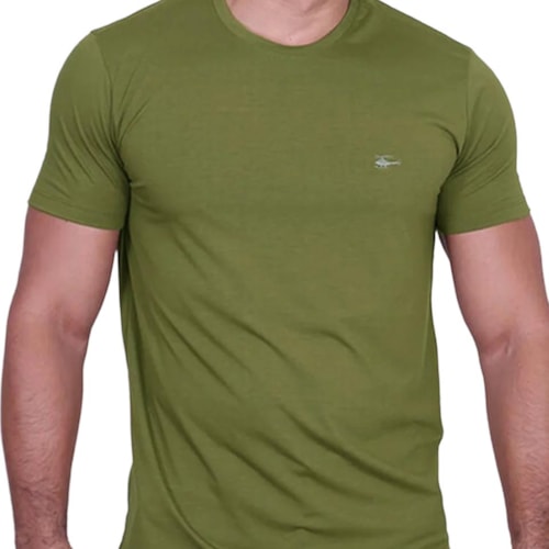 Detalhe - Camiseta Sallo Básica Pérgula 10101157 Verde Cipo