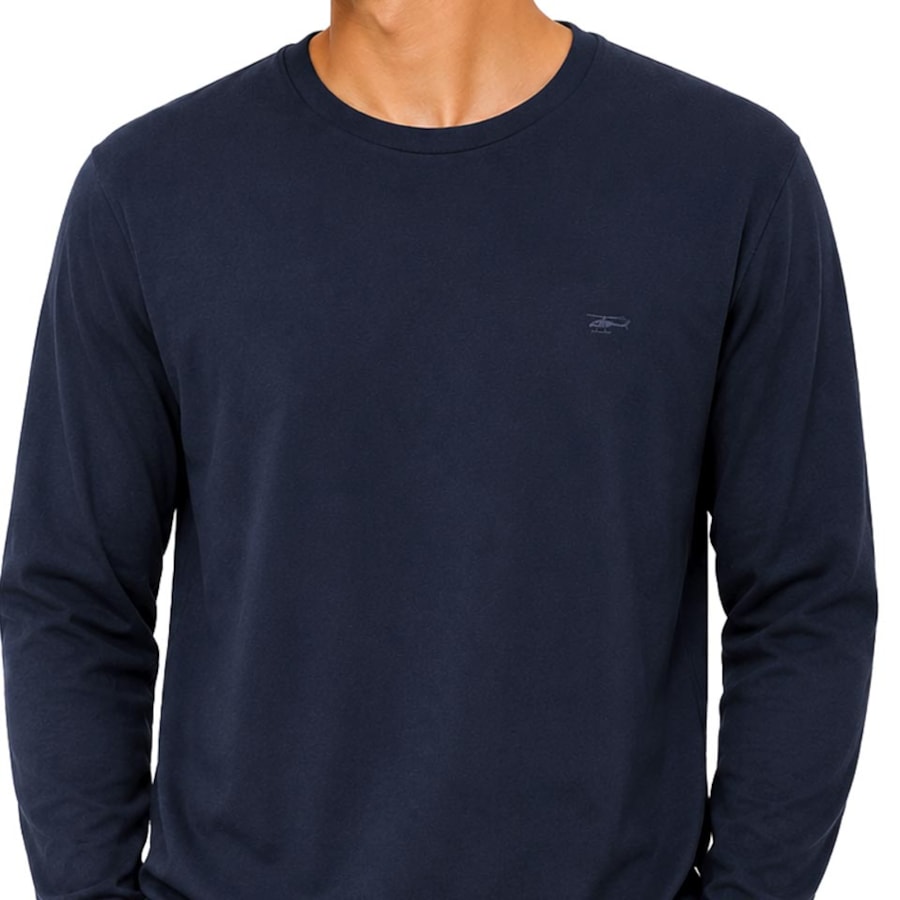 Camiseta Sallo Manga Longa Piquet Pergula 1160 Marinho Camiseta Sallo Manga Longa Piquet Pergula 1160 Marinho