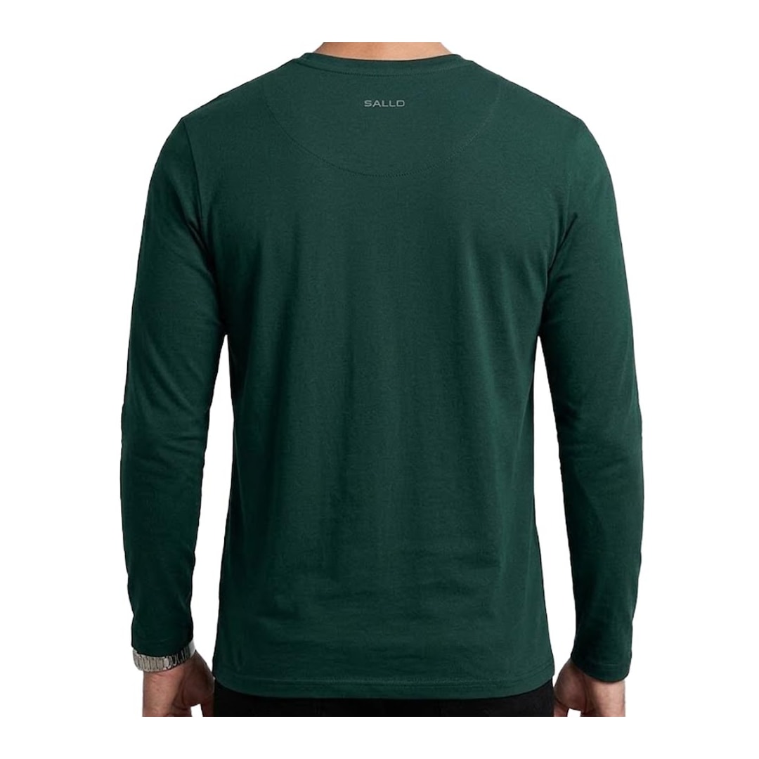 Camiseta Sallo Manga Longa Piquet Pergula 1160 Verde Escuro Camiseta Sallo Manga Longa Piquet Pergula 1160 Verde Escuro