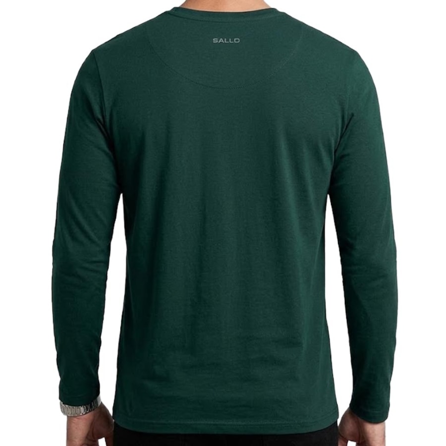 Camiseta Sallo Manga Longa Piquet Pergula 1160 Verde Escuro Camiseta Sallo Manga Longa Piquet Pergula 1160 Verde Escuro