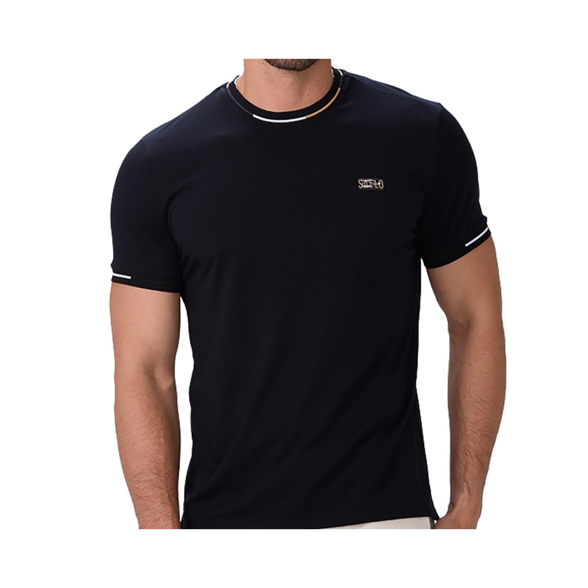 Camiseta Sallo Meia Manga 10108201 Preto Camiseta Sallo Meia Manga 10108201 Preto