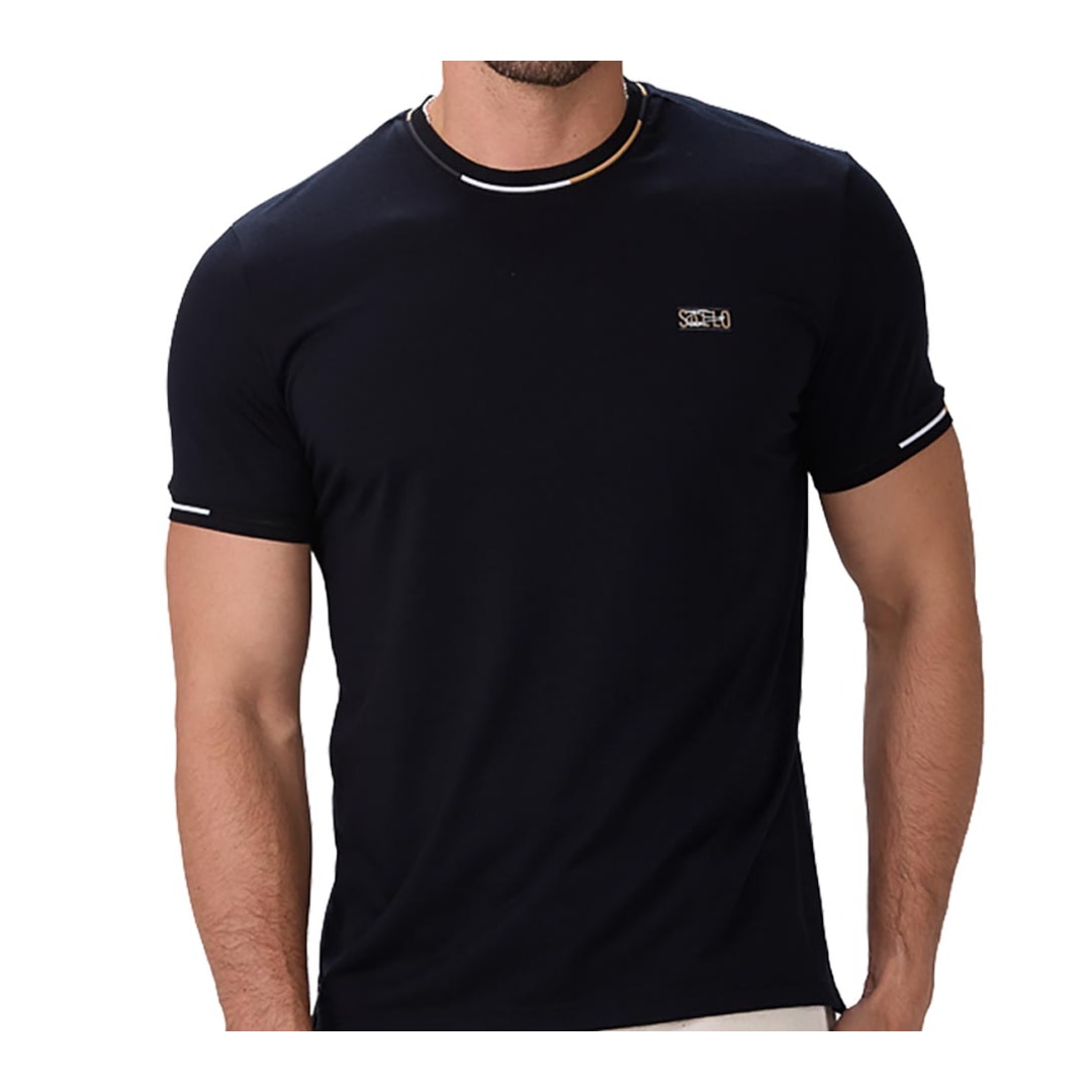 Camiseta Sallo Meia Manga 10108201 Preto
