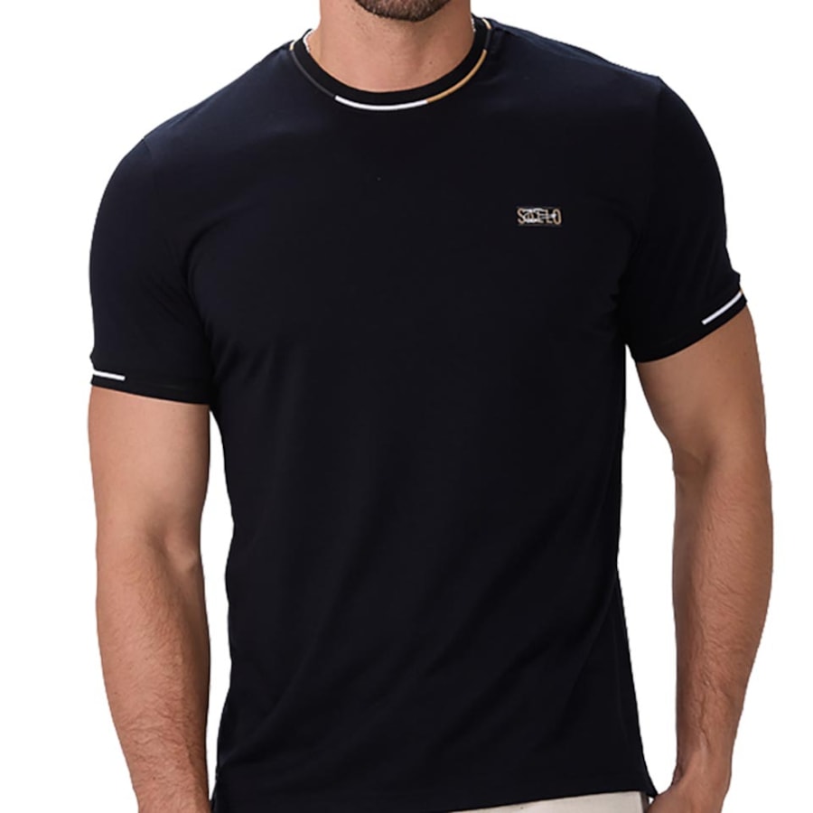 Camiseta Sallo Meia Manga 10108201 Preto