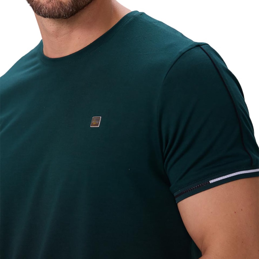 Camiseta Sallo Meia Manga 10108244 Verde Escuro Camiseta Sallo Meia Manga 10108244 Verde Escuro