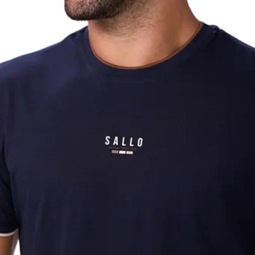 Detalhe - Camiseta Sallo Meia Manga 10108540 Marinho