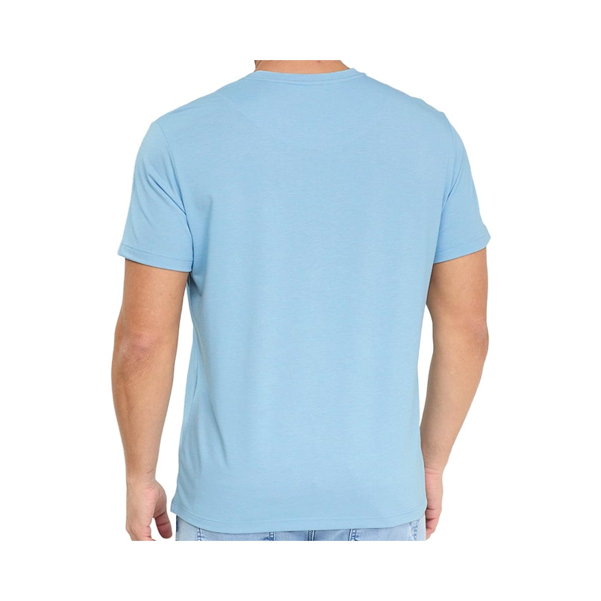 Camiseta Sallo Meia Manga Básica 10101641 Misto Sky