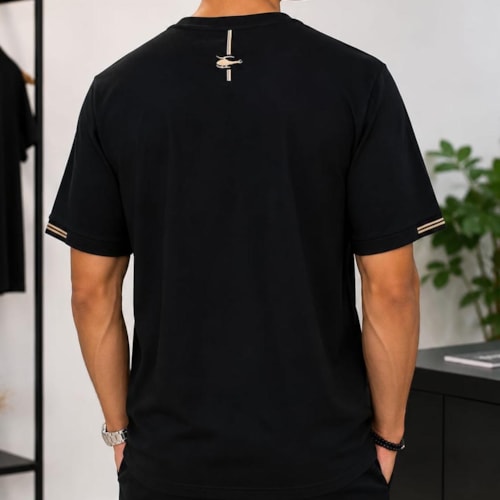 Detalhe - Camiseta Sallo Pergula 00001 Preto