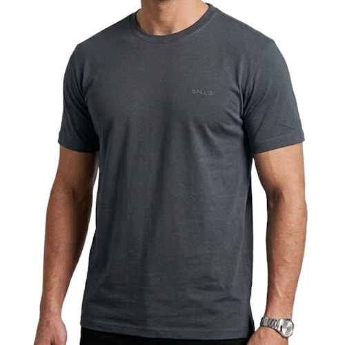 Camiseta Sallo Pergula Básica 2314 Chumbo Dark