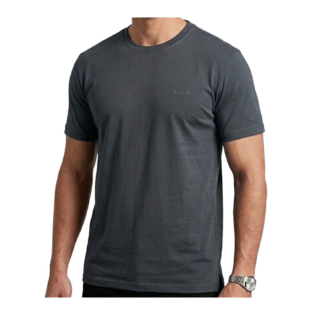 Camiseta Sallo Pergula Básica 2314 Chumbo Dark Camiseta Sallo Pergula Básica 2314 Chumbo Dark