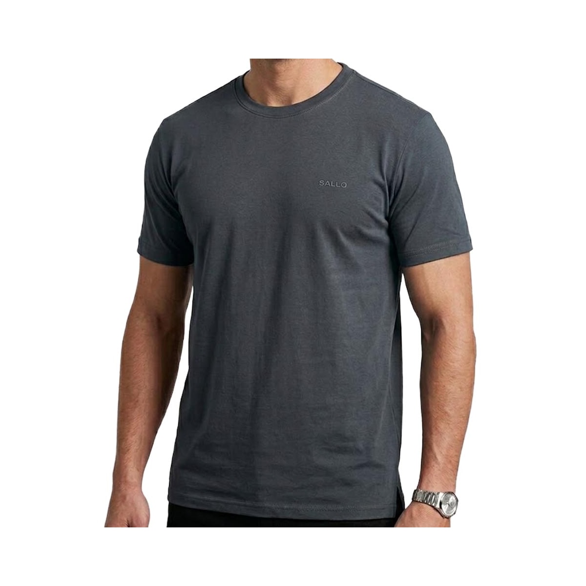 Camiseta Sallo Pergula Básica 2314 Chumbo Dark Camiseta Sallo Pergula Básica 2314 Chumbo Dark