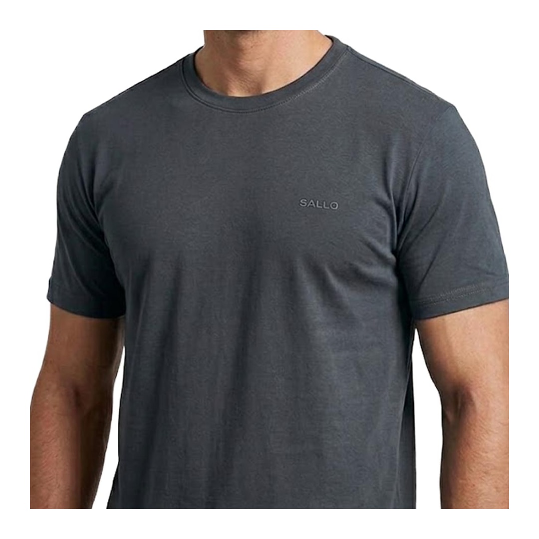 Camiseta Sallo Pergula Básica 2314 Chumbo Dark