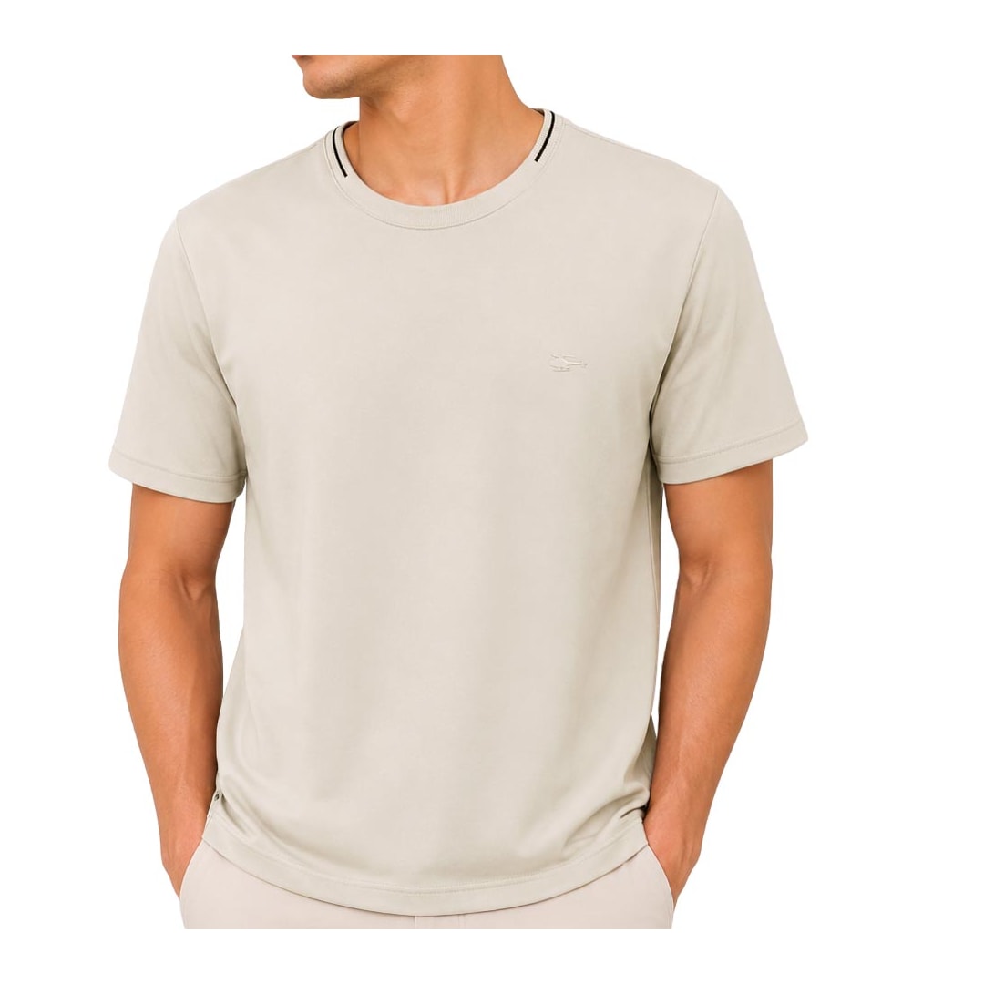 Camiseta Sallo Pergula Básica 2761 Areia Camiseta Sallo Pergula Básica 2761 Areia