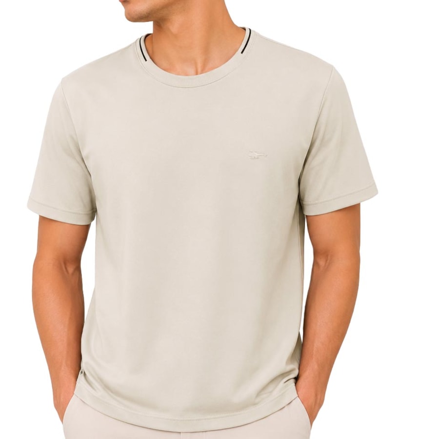 Camiseta Sallo Pergula Básica 2761 Areia Camiseta Sallo Pergula Básica 2761 Areia