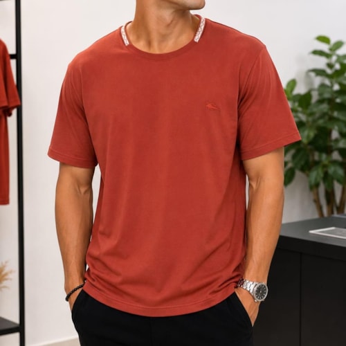 Camiseta Sallo Pergula Básica 2761 Terracota