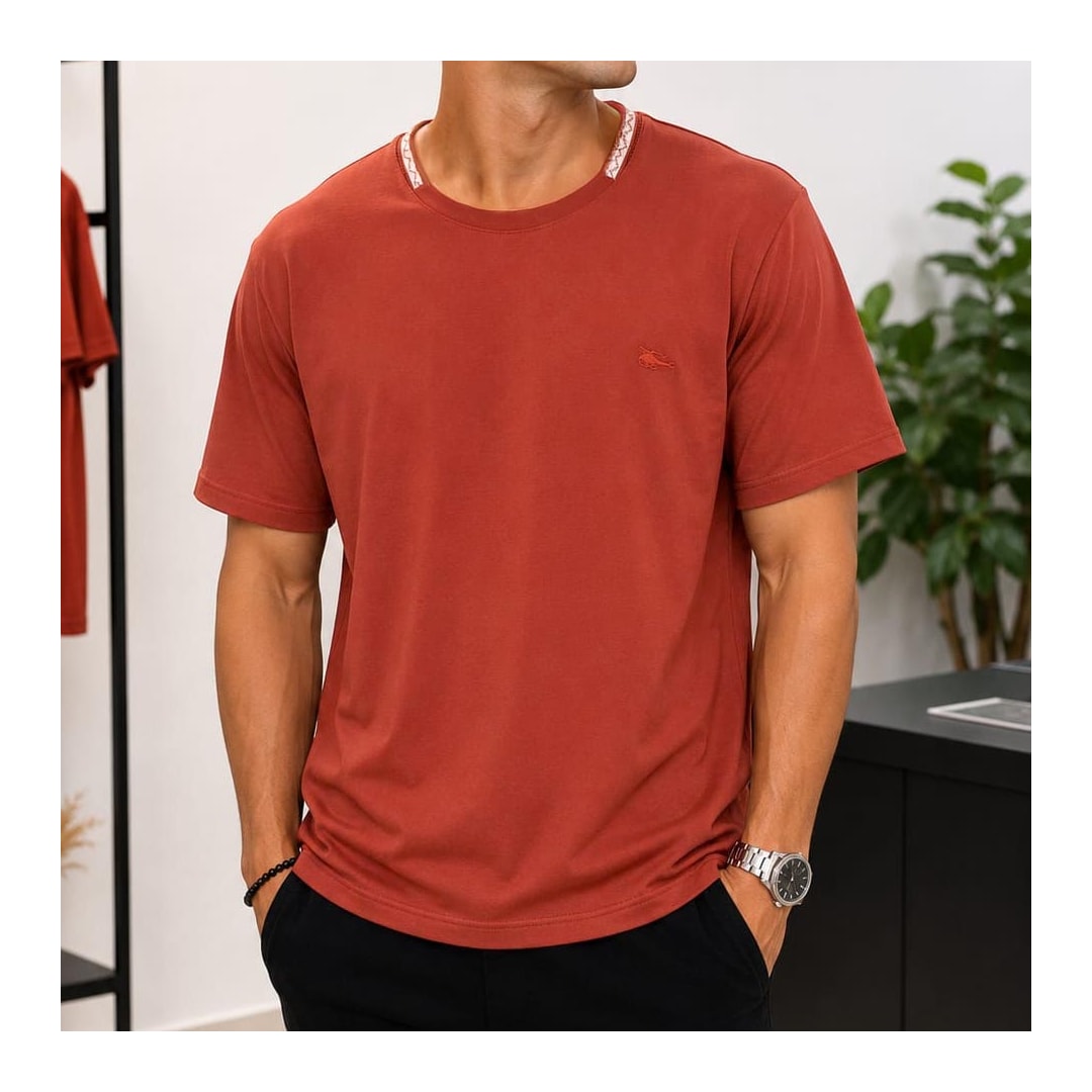 Camiseta Sallo Pergula Básica 2761 Terracota Camiseta Sallo Pergula Básica 2761 Terracota