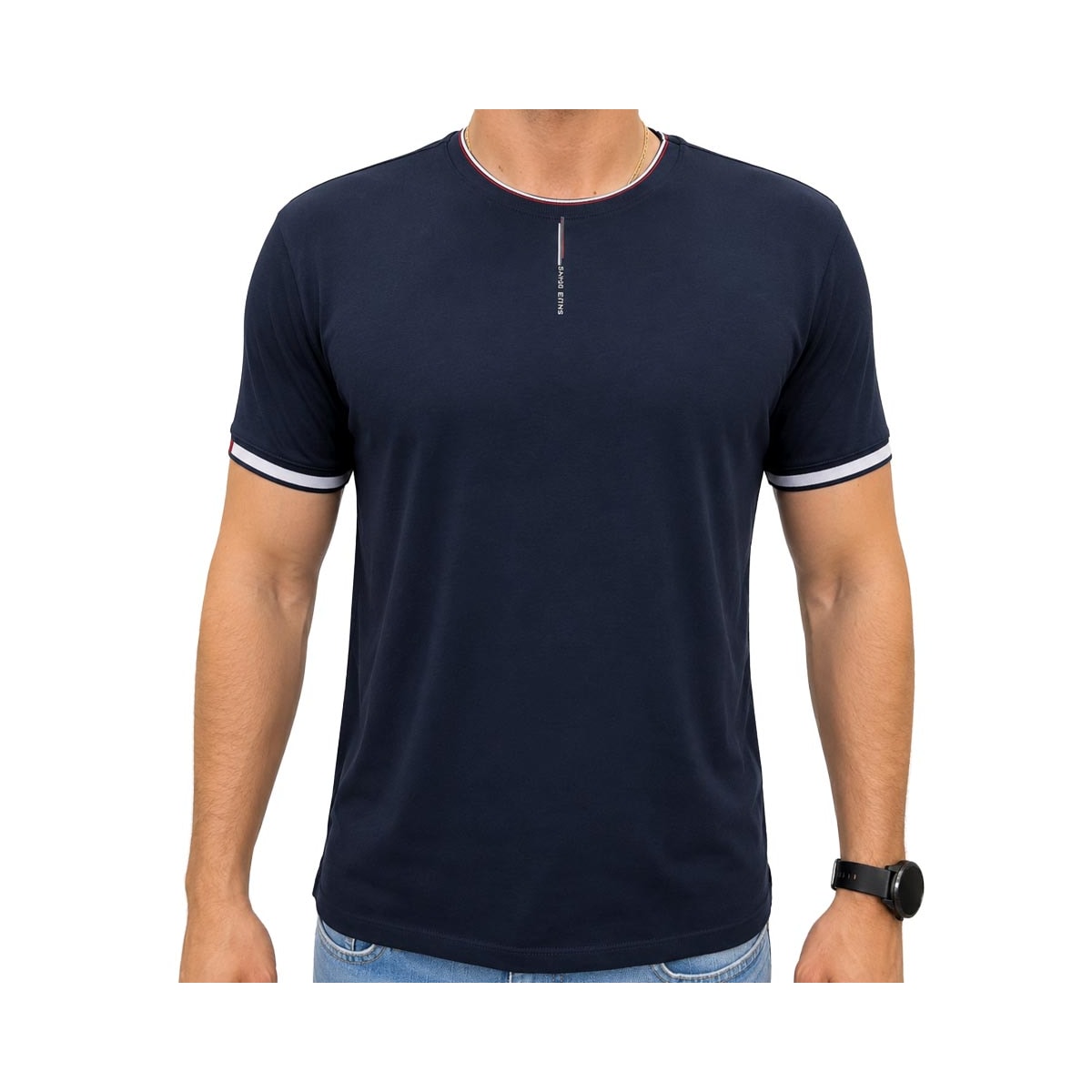 Camiseta Sallo Pergula Meia Manga 0030 Marinho Camiseta Sallo Pergula Meia Manga 0030 Marinho