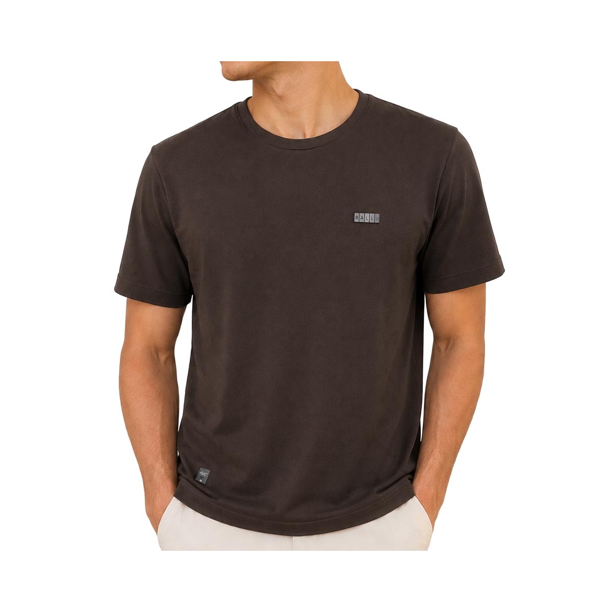 Camiseta Sallo Pergula Meia Manga 0041 Expresso Marrom Camiseta Sallo Pergula Meia Manga 0041 Expresso Marrom
