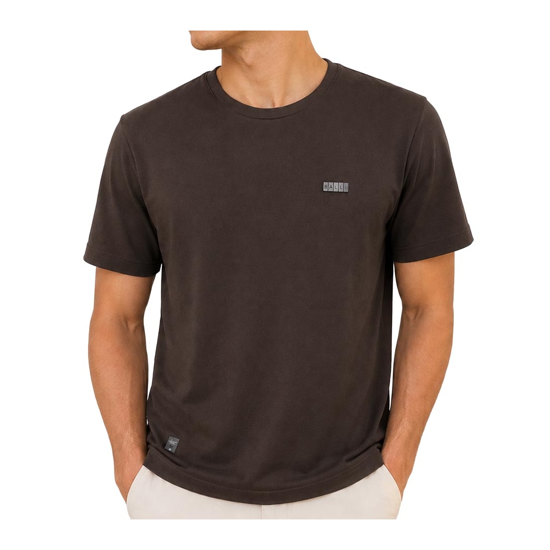 Camiseta Sallo Pergula Meia Manga 0041 Expresso Marrom